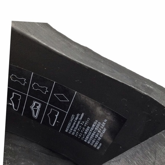 H&M black leather chunky heel ankle Boots - Picture 13 of 13